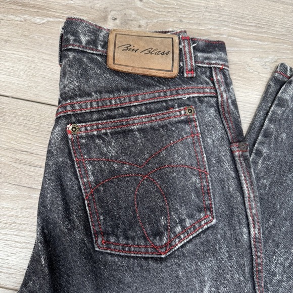 NWT Vintage Bill Blass 90s Polar Ice Acid Wash Mom Jeans Size 27 Made In USA Y2k - Picture 9 of 9